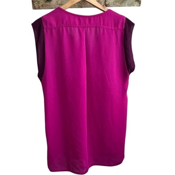 Cabi Sleeveless Pink Top with Textured Trim | Size S - Picture 5 of 14
